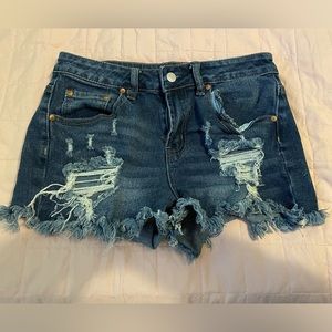 Distressed shorts
